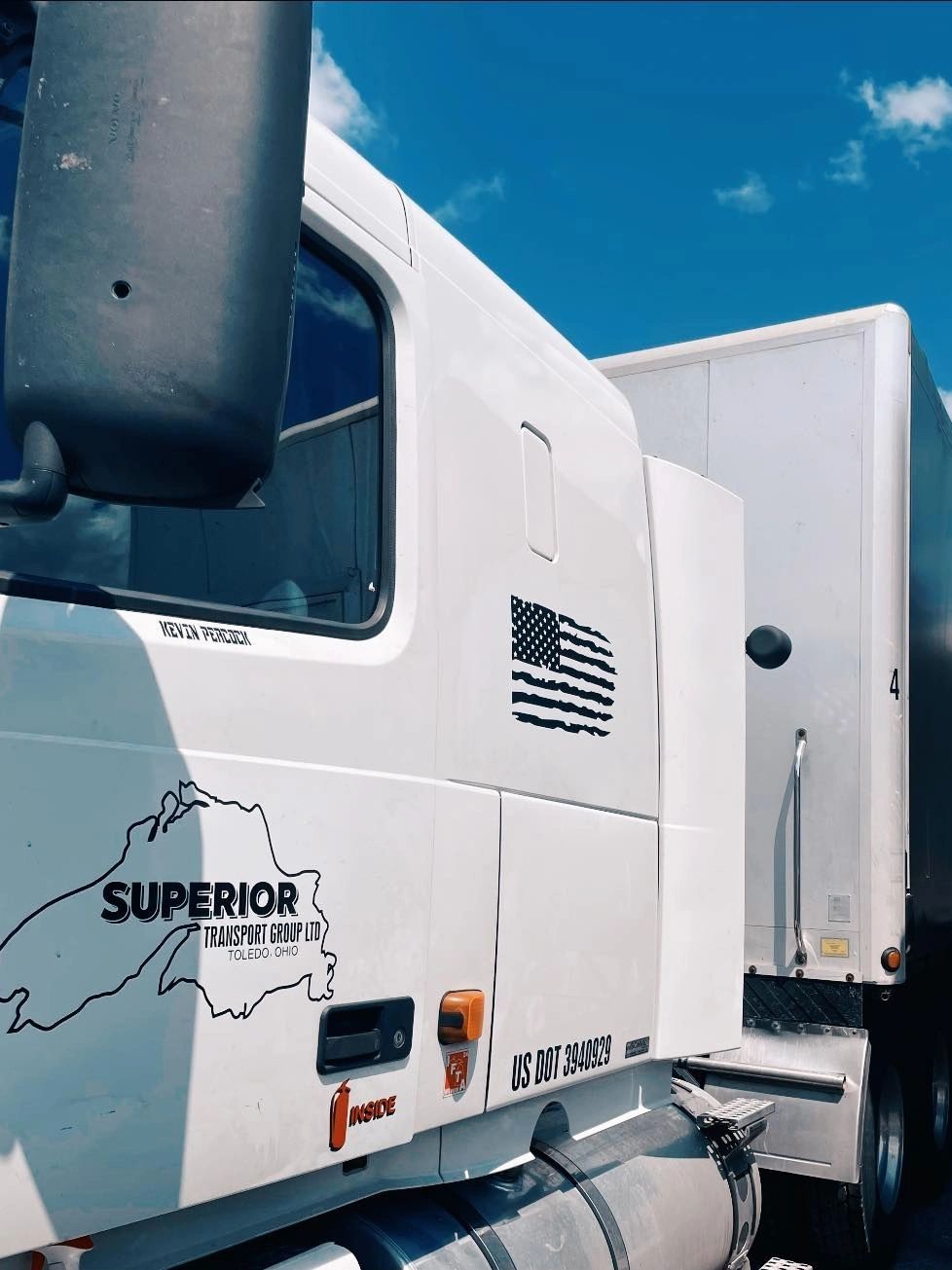 Superior Transport truck on highway
