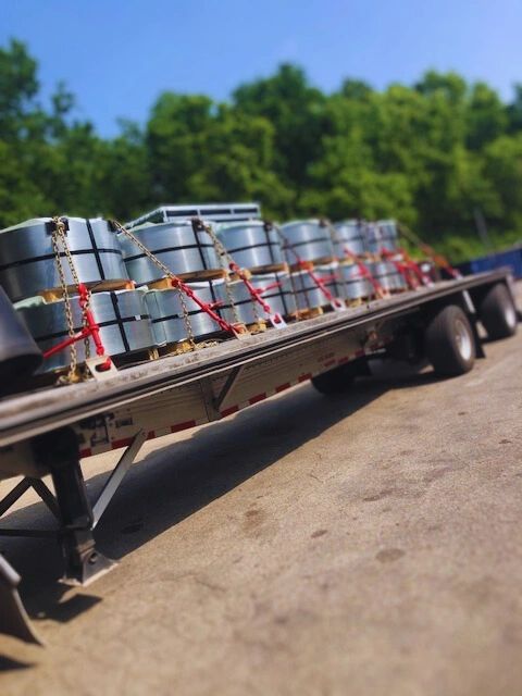 Freight truck road landscape